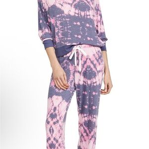 Pink and Purple Tie-Dye Lounge Set